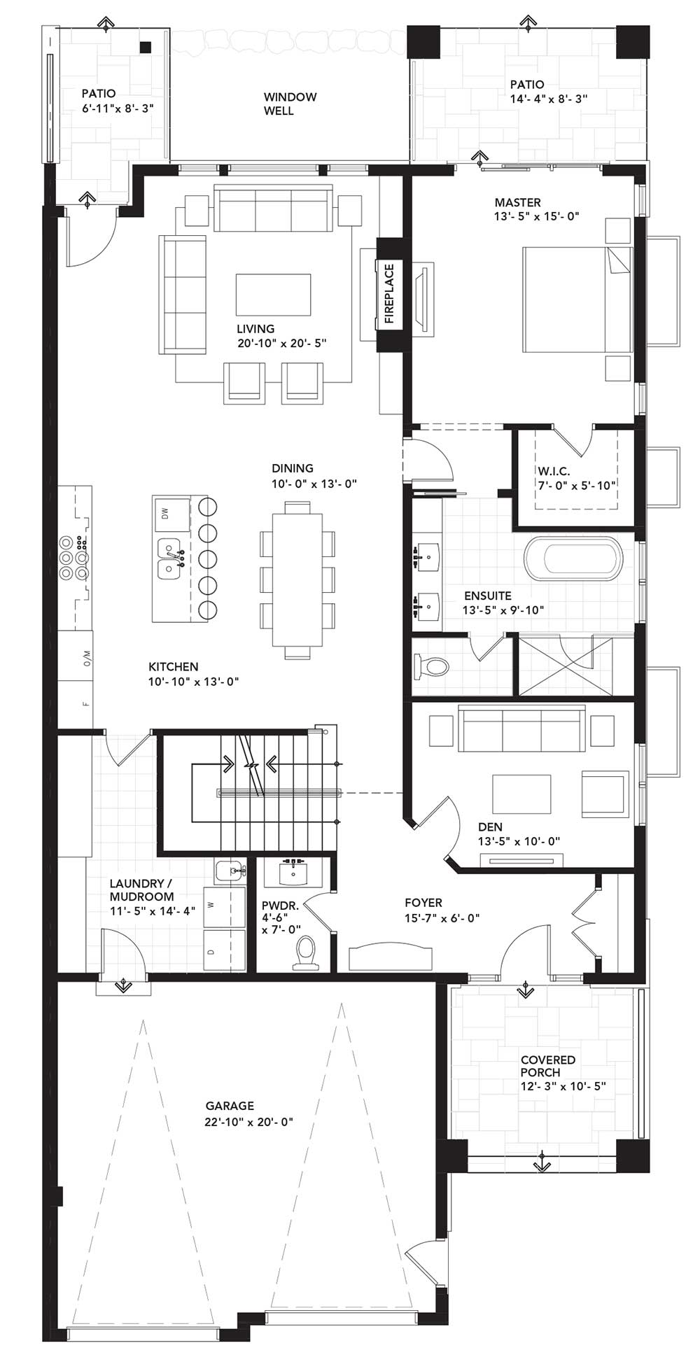 Main Floor Plan - Right Unit